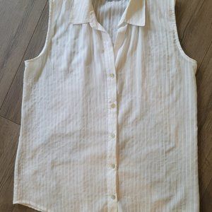 Chico's white sleeveless blouse